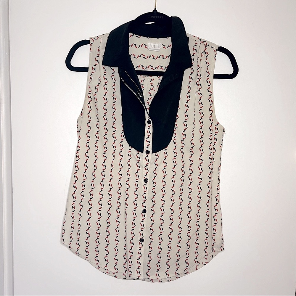 Cooperative Retro Sleeveless Blouse